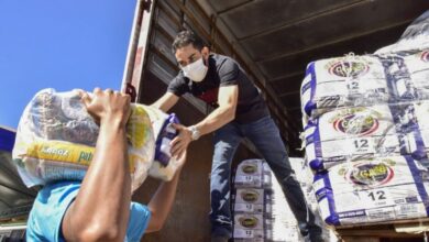 cestas básicas doadas pelo setor produtivo