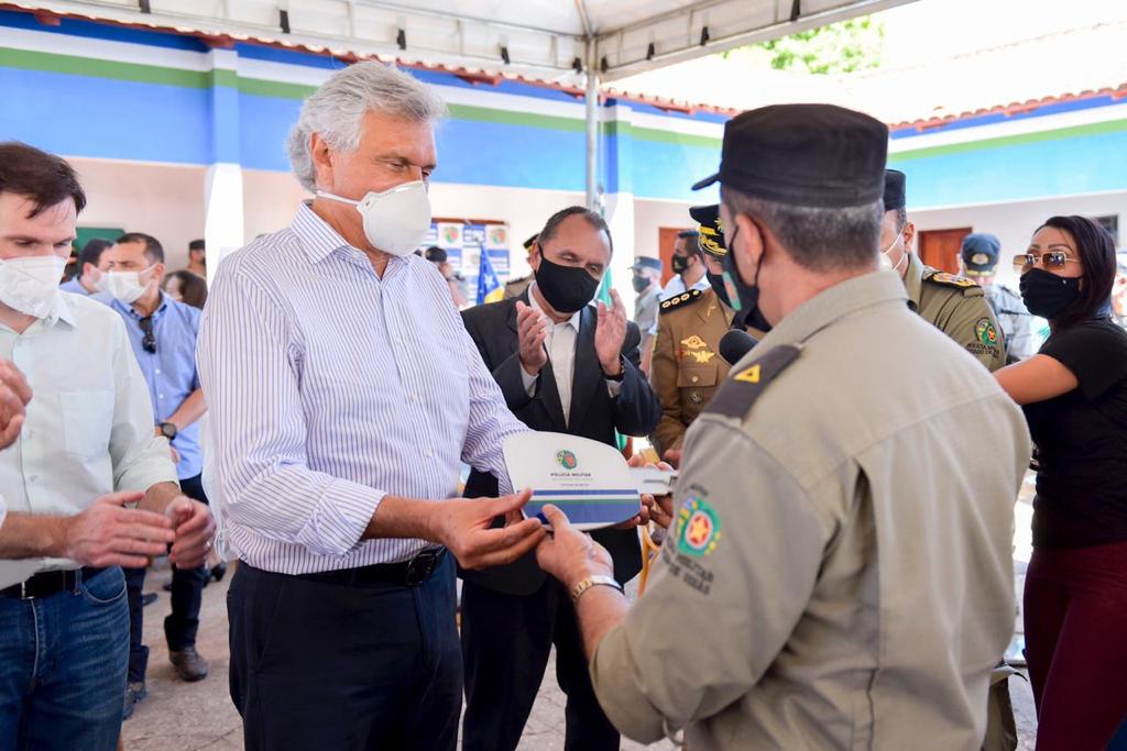 Caiado ao inaugurar Central de Flagrantes e Pronto Atendimento, em Itaberaí