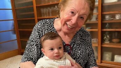 Aracy Balabanian e Luca, filho da atriz Claudia Raia — Foto: Reprodução/ Instagram