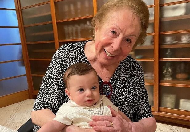 Aracy Balabanian e Luca, filho da atriz Claudia Raia — Foto: Reprodução/ Instagram