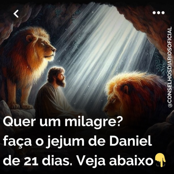 Campanha de “DANIEL” de jejum e oração: